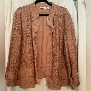 Chico's Lace Jacket in Copper